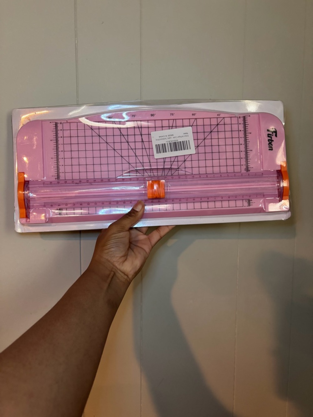 Tubon Pink Paper Trimmer with Cutting Grid